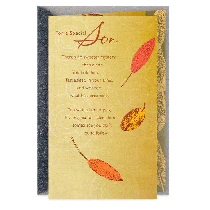 So Proud to Have You for a Son Birthday Card