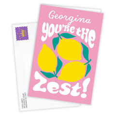 You're the Zest Lemons Custom Friendship Card