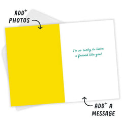 You're the Zest Lemons Custom Friendship Card