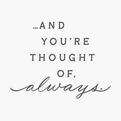 You're Never Alone Encouragement Card