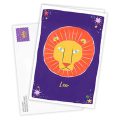 Bold and Bright Leo Zodiac Custom Card
