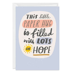 Paper Hug Custom Encouragement Card