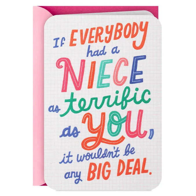 A Day As Terrific As You Birthday Card for Niece