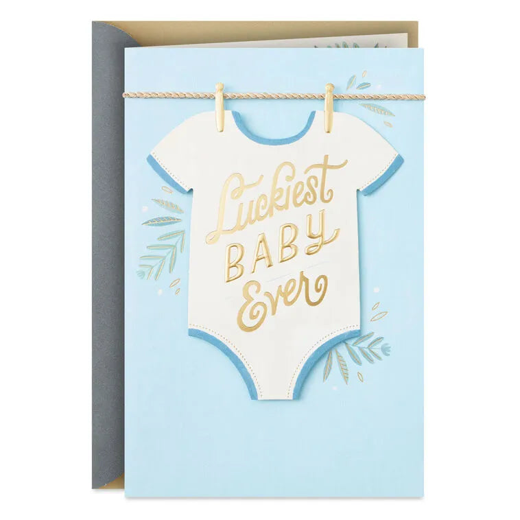 Luckiest Baby Ever Baby Boy Congratulations