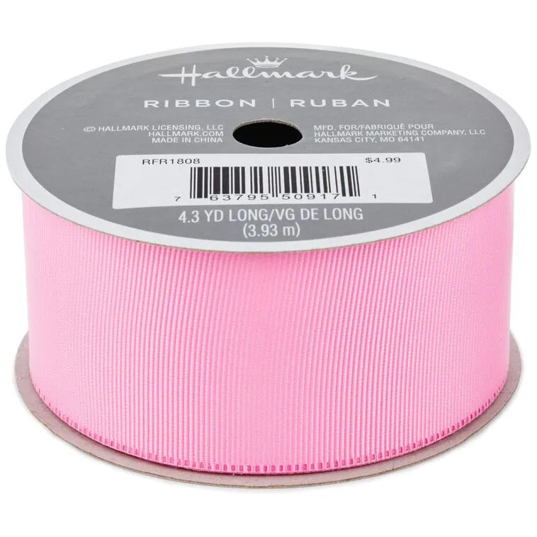 Light Pink 1.5" Grosgrain Ribbon, 12.9'