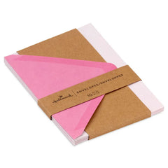 Soft Pink Brushstroke Designed Envelopes, Pack of 10