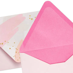 Soft Pink Brushstroke Designed Envelopes, Pack of 10