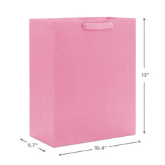 10.4" Pink Large Square Gift Bag