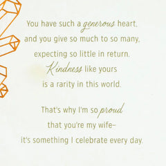 You See Goodness All Around You Romantic Birthday Card for Wife