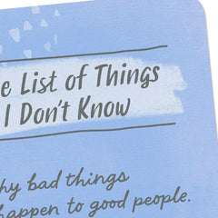 The List of Things I Know Encouragement Card
