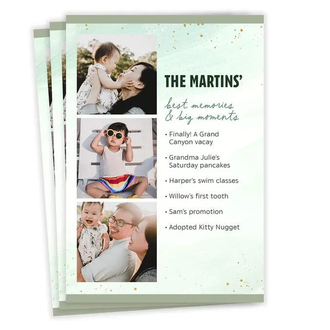 Memories and Moments Flat Photo Card