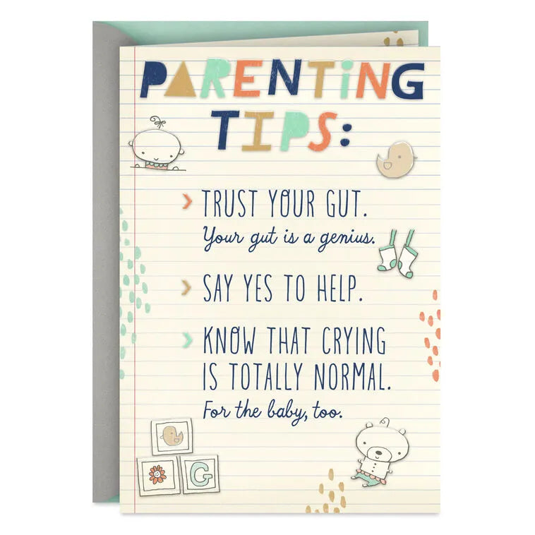 Parenting Tips New Baby Card