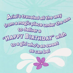 Disney The Little Mermaid Ariel Birthday Card With Keychain for Her