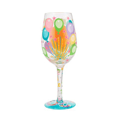 Lolita Happy 30th Birthday Handpainted Wine Glass, 15 oz.