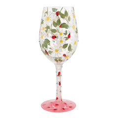Lolita Ladybird Handpainted Wine Glass, 15 oz.