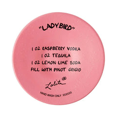 Lolita Ladybird Handpainted Wine Glass, 15 oz.