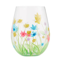 Lolita Field of Dreams Handpainted Stemless Wine Glass, 20 oz.