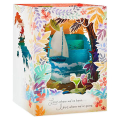Love Anywhere With You 3D Pop-Up Anniversary Card
