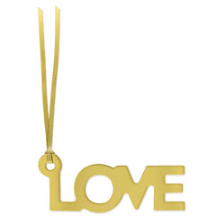 Gold "Love" Die-Cut Gift Trim