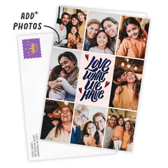 Love What We Have Photo Collage Custom Card