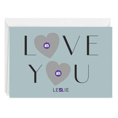 Heart Photos Custom Love Card