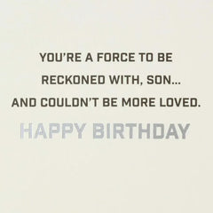 Star Wars™ A Force to Be Reckoned With Birthday Card for Son