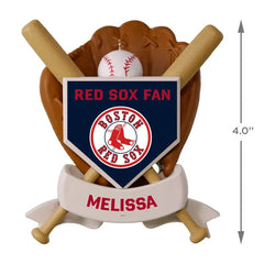 MLB Boston Red Sox™ Baseball Personalized Ornament, Custom Text