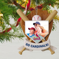 MLB St. Louis Cardinals™ Baseball Personalized Ornament, Custom Photo and Text
