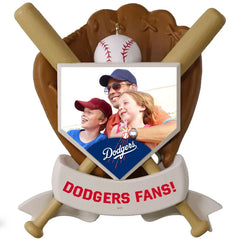 MLB Los Angeles Dodgers™ Baseball Personalized Ornament, Custom Photo and Text