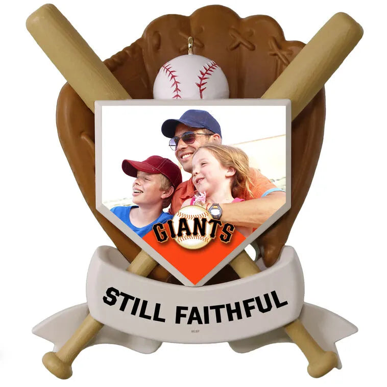 MLB San Francisco Giants™ Baseball Personalized Ornament, Custom Photo and Text