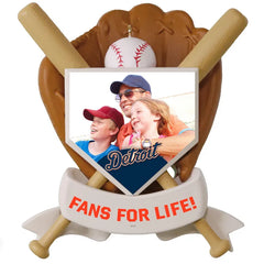 MLB Detroit Tigers™ Baseball Personalized Ornament, Custom Photo and Text