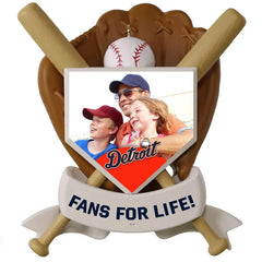 MLB Detroit Tigers™ Baseball Personalized Ornament, Custom Photo and Text