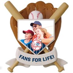 MLB New York Yankees™ Baseball Personalized Ornament, Custom Photo and Text