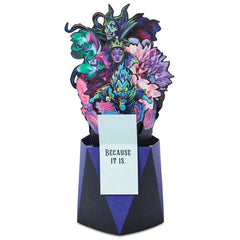Disney Villains Floral Bouquet Pop-Up Card