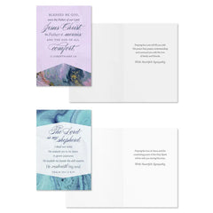 Marble Assorted Religious Sympathy Cards, Box of 12