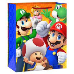 9.6" Nintendo Super Mario™ and Friends Medium Gift Bag