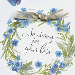 Marjolein Bastin Wreath With Butterflies Sympathy Card