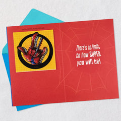 Marvel Spider-Man No Limit Birthday Card for Grandson With Decal