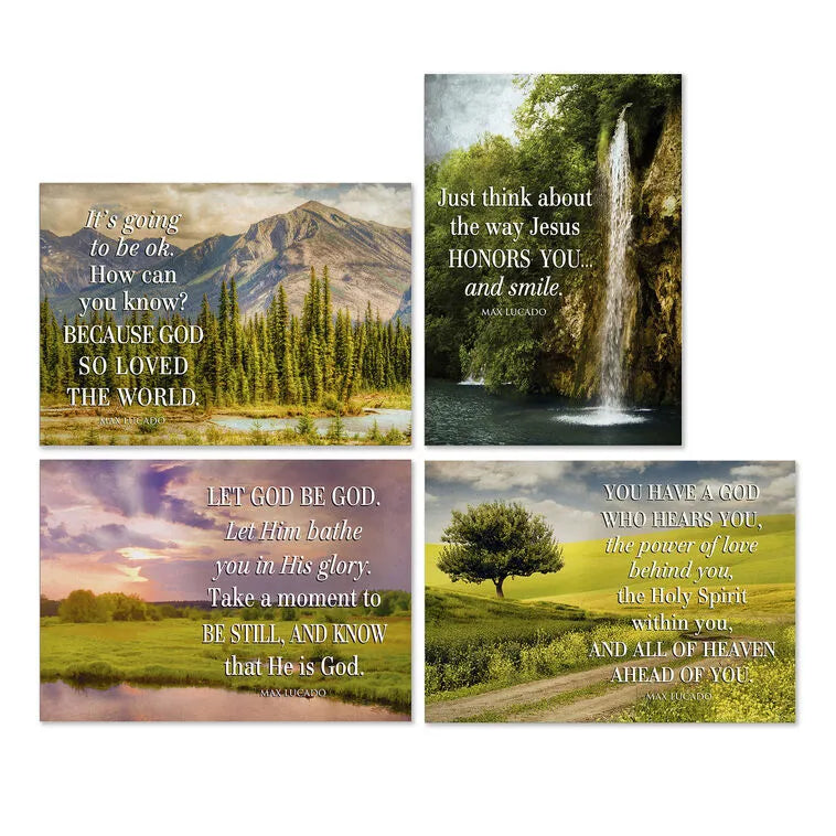 Max Lucado Let God Be God Assorted Religious Thinking of You Cards, Box of 12