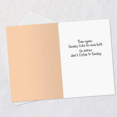 Pessimistic Cat Funny Birthday Card