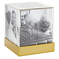 Photo Cube Acrylic Picture Frame, Holds 5 Photos