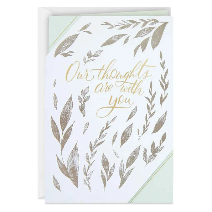 Our Thoughts Are With You Sympathy Card From Us