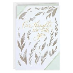 Our Thoughts Are With You Sympathy Card From Us