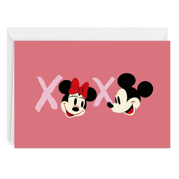 Disney Mickey and Minnie XOXO Custom Love Card