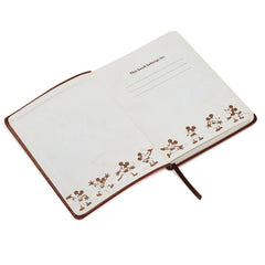 Disney Mickey Mouse Brown Faux Leather Journal