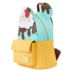 Loungefly Disney Mickey and Minnie Ice Cream Cone Mini Backpack