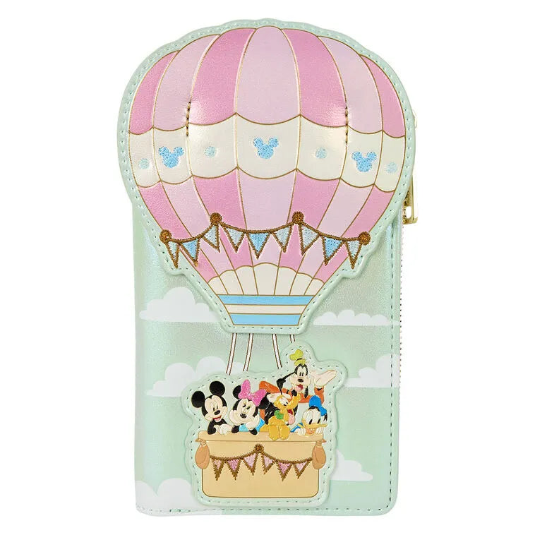 Loungefly Disney Mickey and Friends Hot Air Balloon Flap Wallet