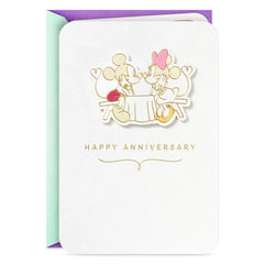Disney Mickey and Minnie Still Having Fun Anniversary Card for Couple