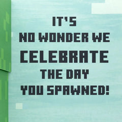 Minecraft You're Such a Cool Kid Pop-Up Birthday Card