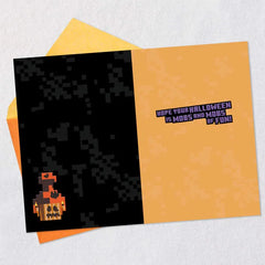 Minecraft Mobs of Fun Halloween Card for Grandson